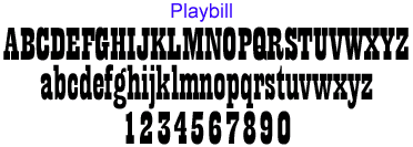 playbill font