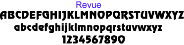 revue font