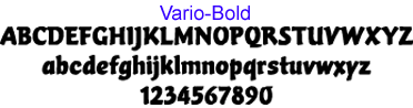 vario bold font
