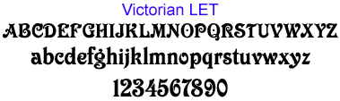 victorian let font