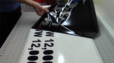 weeding vinyl lettering