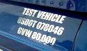3 lines of vinyl lettering